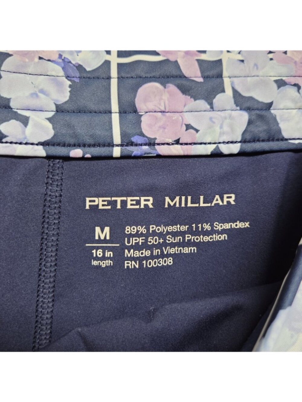 Peter Millar Skirt Women Medium Alice Petal Hem 16in Golf Skort Floral 50+UPF - Picture 9 of 11